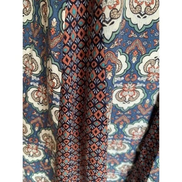 Anthropologie Nectar Clothing Dress Sz Small Multicolor Color Block Back Ties - Picture 6 of 12